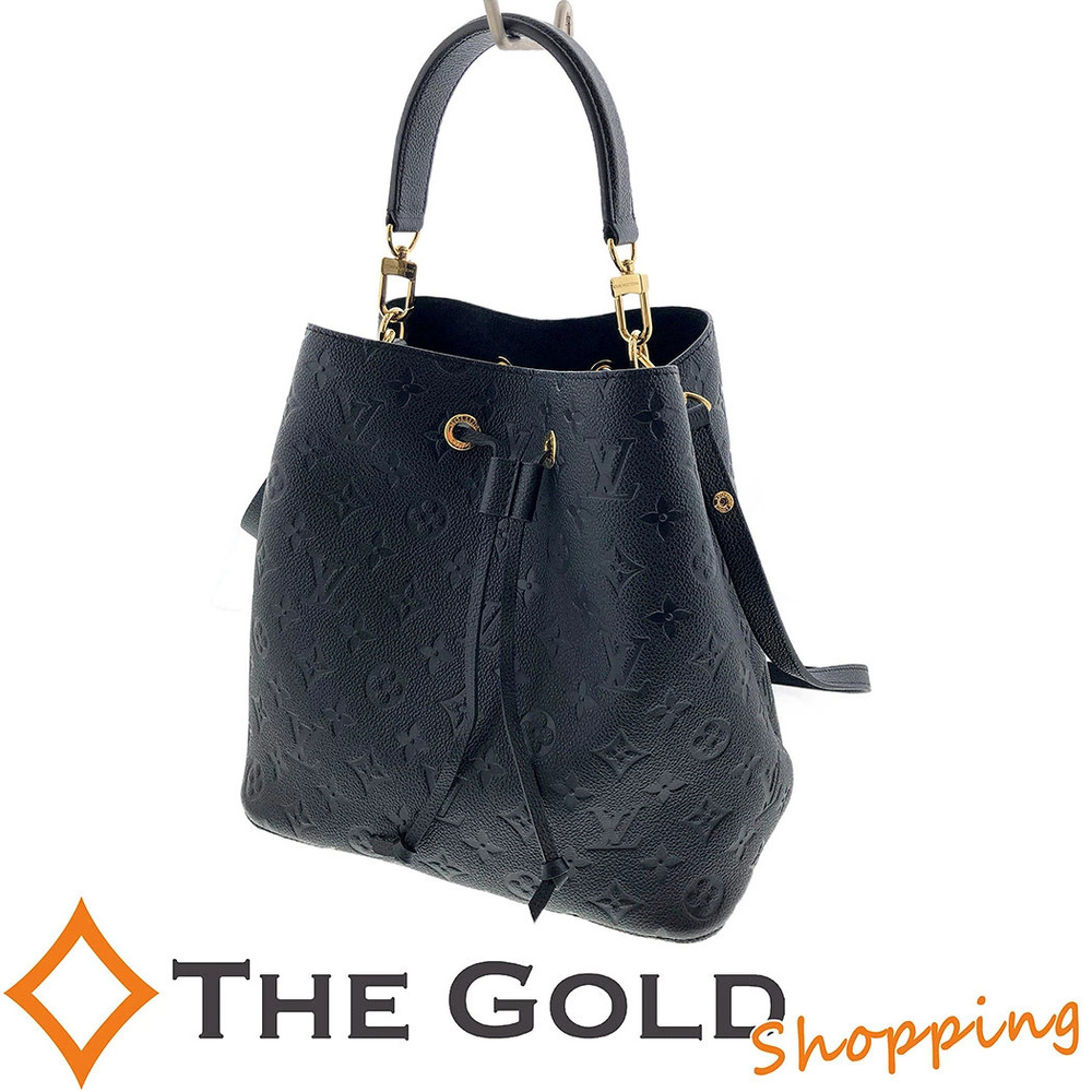Louis Vuitton NeoNoe Monogram Empreinte Bag Leather Crossbody Bag Noir Black